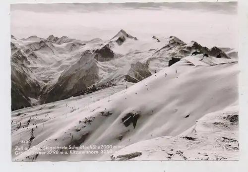 A 5700 ZELL am See, Skigelände Schmittenhöhe mit Grossglockner und Kitzsteinhorn