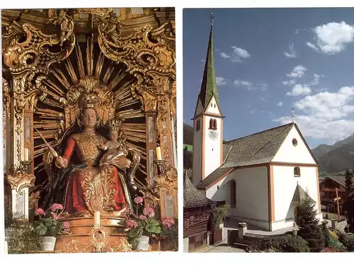 A 6236 ALPBACH, Pfarrkirche & Marienaltar, 2 AK