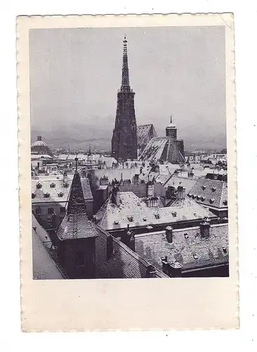 A 1000 WIEN, Stefanskirche im Schnee, Feldpost 2. Weltkrieg