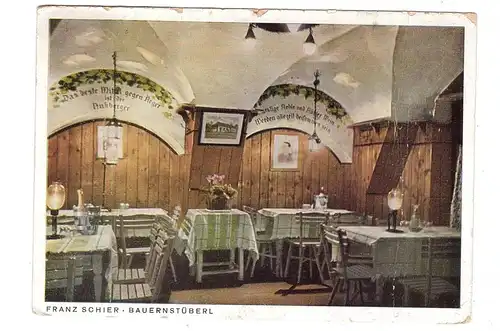 A 1000 WIEN, XIX. Bezirk, Franz Schier, Bauernstüberl, Druckstelle