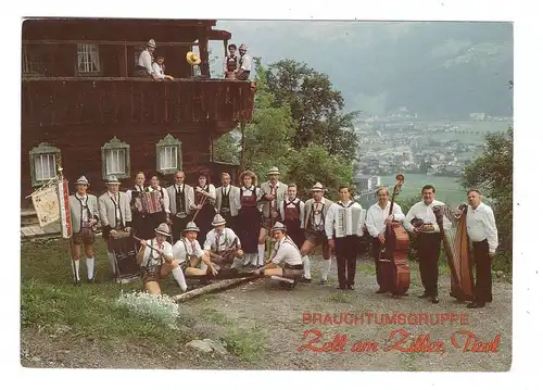 A 6280 ZELL am Ziller, Brauchtumsgruppe, Trachten, Harfe, Akkordeon...