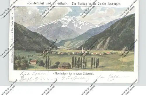 A 6290 MAYRHOFEN / Zillertal, Künstlerkarte 1902