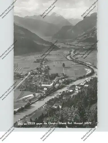 A 6280 ZELL am Ziller, Dorfansicht 1959