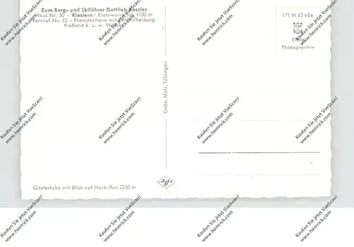 A 6991 RIEZLERN, Zum Berg- und Skiführer Gottlieb Kessler