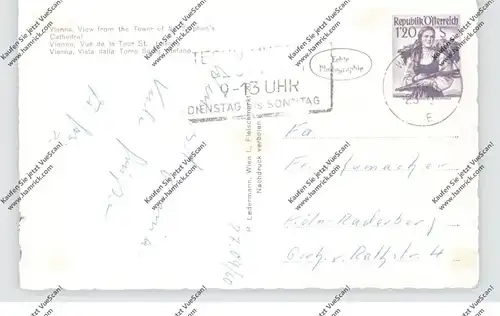A 1000 WIEN, Blick vom Stefansturm, 1960