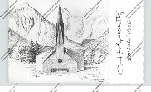 A 6213 EBEN - PERTISAU, Neue Kirche, Architektenzeichnung