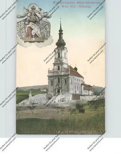 A 1000 WIEN - GRINZING, Wallfahrtskirche Maria - Schmerzen, 1916