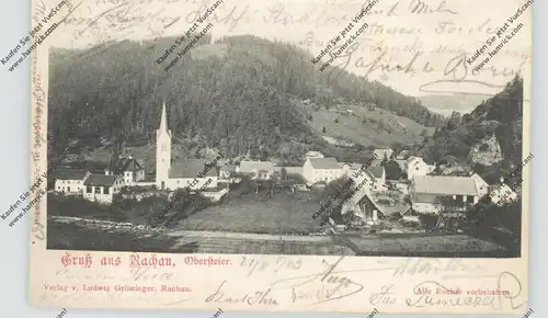 A 8726 RACHAU, Dorfansicht  1903, Mittelknick
