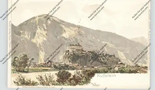 A 6330 KUFSTEIN, Litho, Künstler-Karte