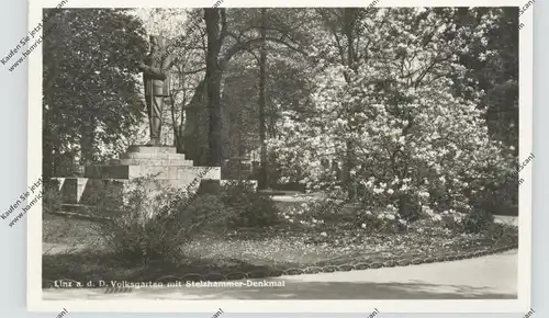 A 4000 LINZ, Stelzhammer-Denkmal, Volksgarten, 194...