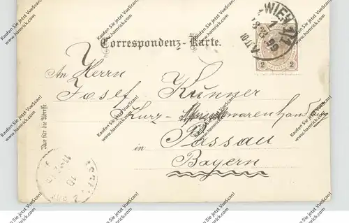 A 1000 WIEN, Karlskirche, Lithographie 1899