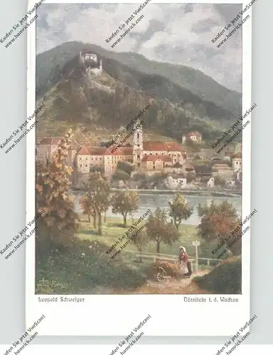 A 3601 DÜRNSTEIN, Künstler-Karte Leopold Schweiger