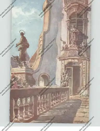 A 3601 DÜRNSTEIN, Künstler-Karte E.F. Hofecker, Galerie der Stiftskirche, Brüder Kohn, Wien