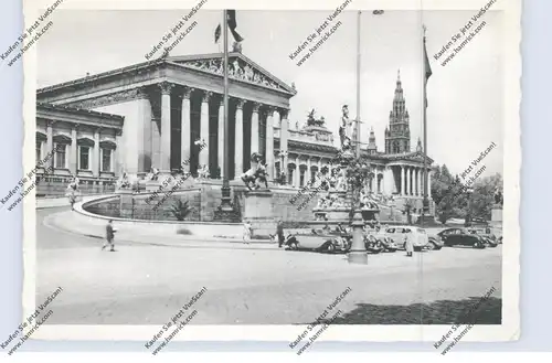 A 1000 WIEN, Parlament, 1941, NS-Beflaggung, Auto - Oldtimer