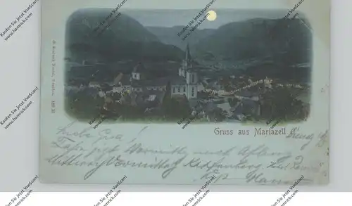 A 8630 MARIAZELL, Gruss aus..., Mondschein-Karte