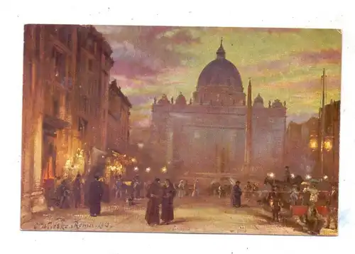 VATICAN - Piazza di San Pietro, Künstler-Karte