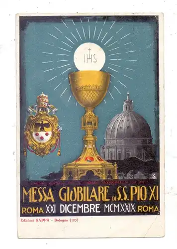 VATICAN - MESSA GLOBILARE di S.S. PIO XI, Roma 1924