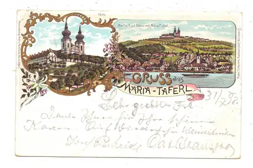A 3672 MARIA TAFERL, Lithographie 1898, Gruss aus...,
