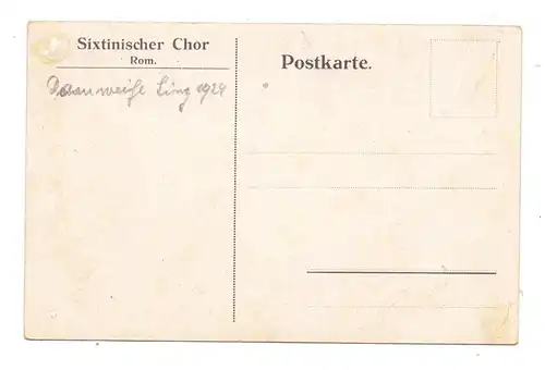 VATICAN - Sixtinischer Chor, Domweihe Linz 1928