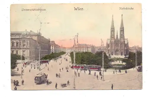 A 1000 WIEN, Universitätsstrasse, Votivkirche, Tram