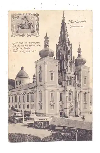 A 8630 MARIAZELL, Basilika, "Der Tag hat begonnen....GOLD - SILBER - Verkaufsstände