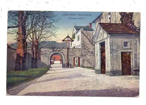 A 8774 MAUTERN, Klostervorhof, 1923, Bahnpost