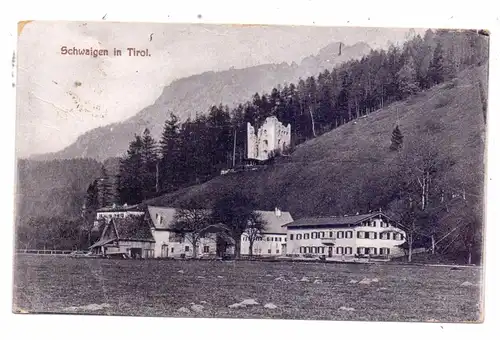 A 6343 ERL - SCHWAIGEN, Dorfansicht, 1921