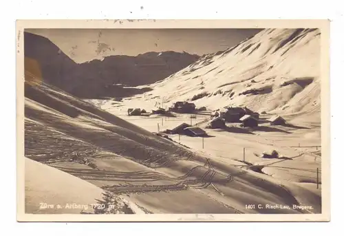 A 6964 ZÜRS, Dorfansicht, 1929