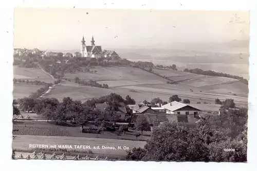 A 3672 MARIA TAFERL, Ortsansicht mit Reitern