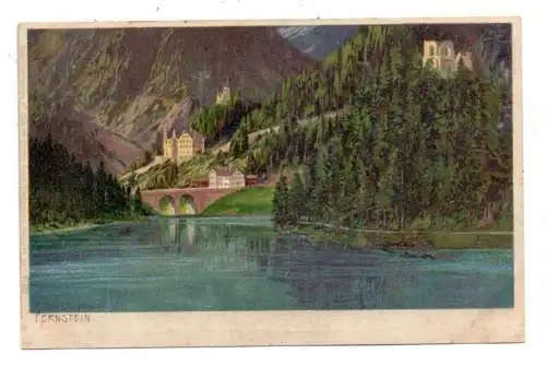 A 6465 NASSEREITH - FERNSTEIN, See, Schloss, Ruine, Künstler-Karte Zeno Diemer