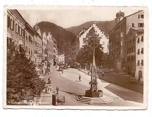 A 6330 KUFSTEIN, Unterer Stadplatz, 1939, AUSTRIA - Tankstelle / Station