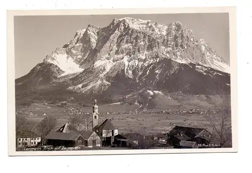 A 6631 LERMOOS, Dorfansicht mit Zugspitze