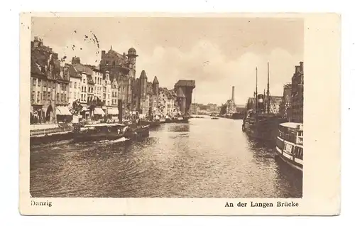 DANZIG - An der Langen Brücke, 1935