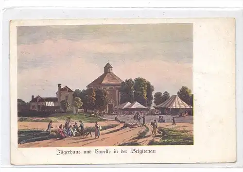 A 1000 WIEN - BRIGITTENAU, Jägerhaus und Capelle, historische Ansicht