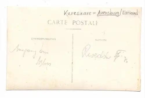 EESTI / ESTLAND - ARENSBURG / KURESSAARE, Eingang am Schloss, Photo-AK
