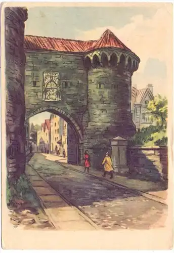 EESTI / ESTLAND - TALLINN, Künstler-Karte