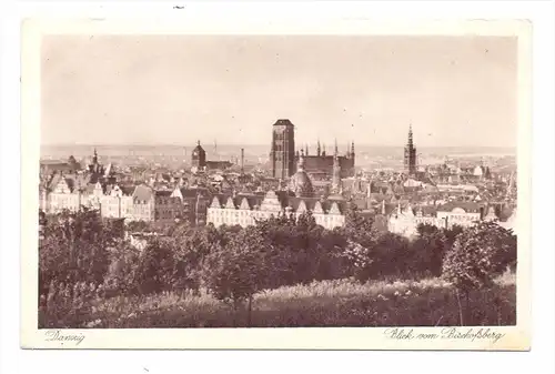DANZIG / GDANSK, Blick vom Bischofsberg