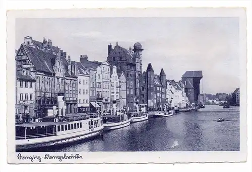 DANZIG / GDANSK, Langebrücke, Ausflugsdampfer