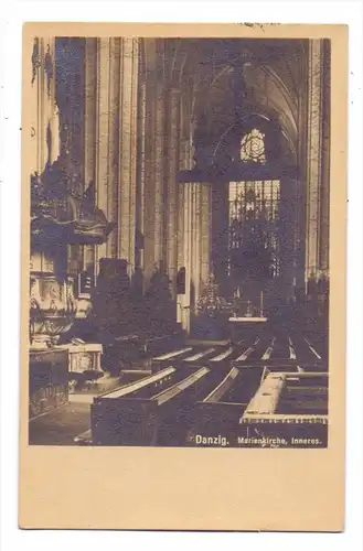 DANZIG / GDANSK, Marienkirche, Innenansicht