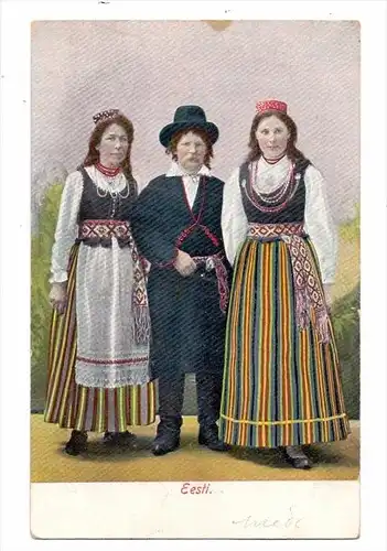 EESTI / ESTLAND, Trachten, ca. 1905, undivided back