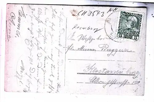 A 3573 ROSENBURG, Flußansicht, Photo-AK