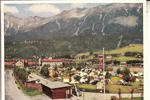 A 6020 INNSBRUCK - REICHENAU, Campingplatz, kl. Druckstelle