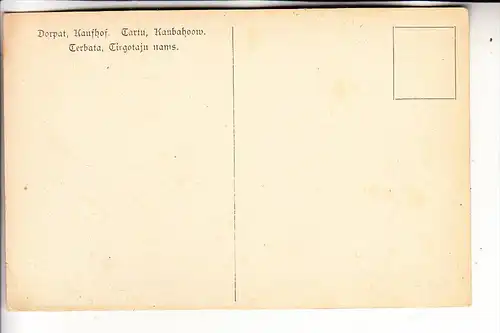 EESTI / ESTLAND - TARTU / DORPAT, Kaubahoow, Künstler-Karte 1923