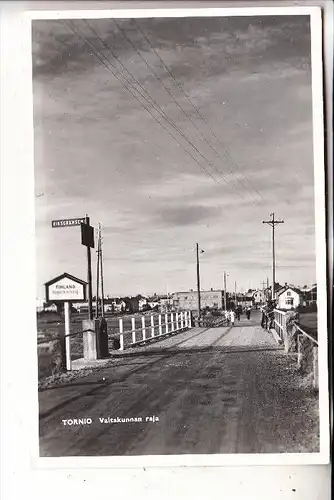 SF 95400 TORNIO / Lappland, Valtakunnan raja, Riksgränsen, Grenze Finnland - Schweden