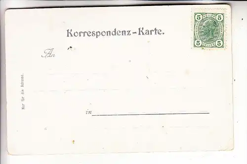 A 6157 OBERNBERG, Gruss aus, ca. 1905, kl. Eckmangel