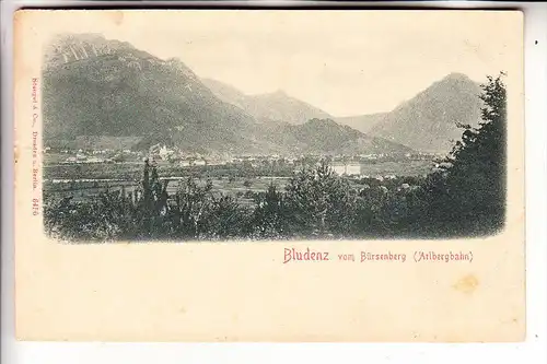 A 6700 BLUDENZ, Panorama vom Bürsenberg, ca. 1905, Stengel-Verlag