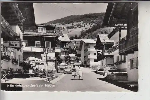A 5753 SAALBACH, Strassenansicht, 195..., kl. Druckstelle