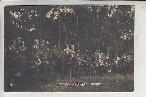 A 1000 WIEN, Kaiser Huldigungs Festzug 1908, Ritter mit Lanzen, Oest. Phot. Ges. # 85
