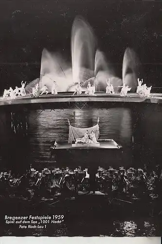 A 6900 BREGENZ, Bregenzer Festspiele 1959, 1001 Nacht,  Risch-Lau Nr. 1
