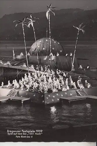 A 6900 BREGENZ, Bregenzer Festspiele 1959, 1001 Nacht,  Risch-Lau Nr. 4